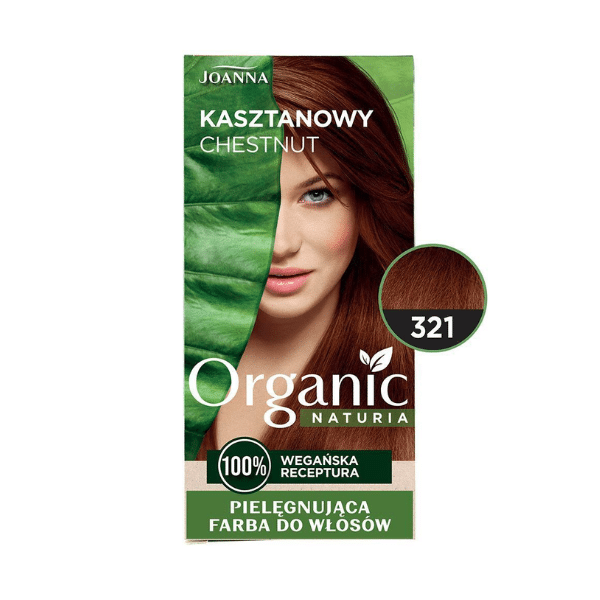 צבע שיער - Naturia organic קרם צבע לשיער ללא אמוניה צבע ערמונים 321