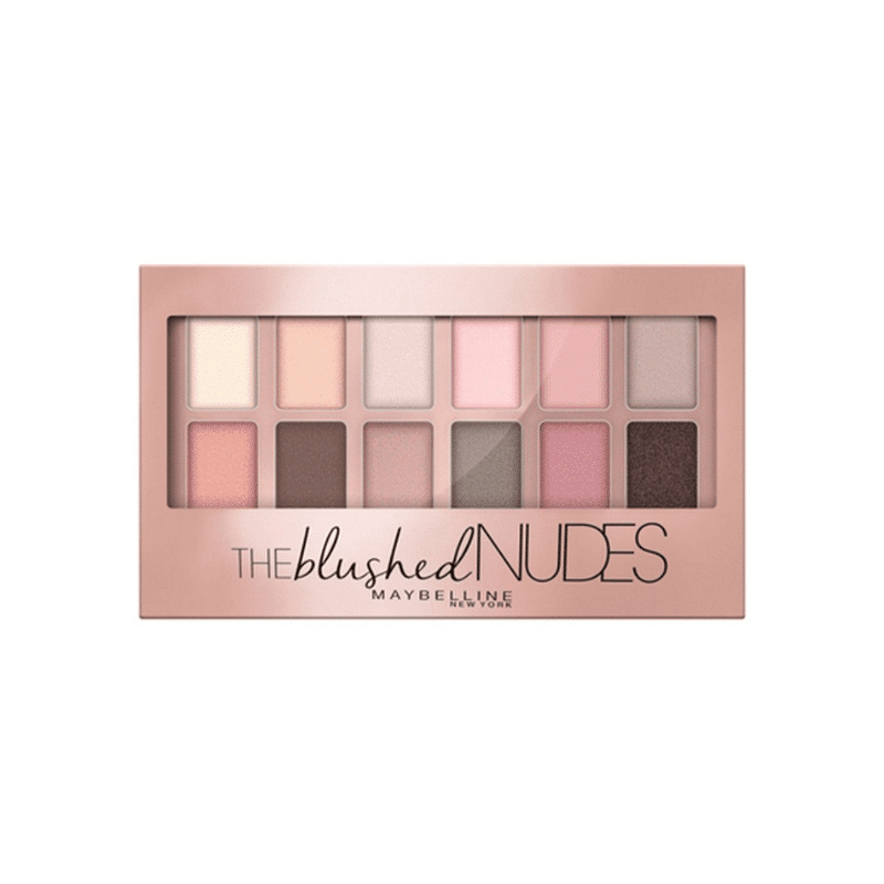 MAYBELLINE פלטת 12 צלליות לעיניים Blushed Nudes - גווני בז' וברונזה