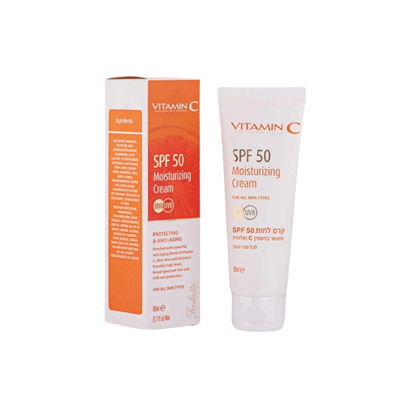 Frulatte קרם לחות SPF50 על בסיס ויטמין C