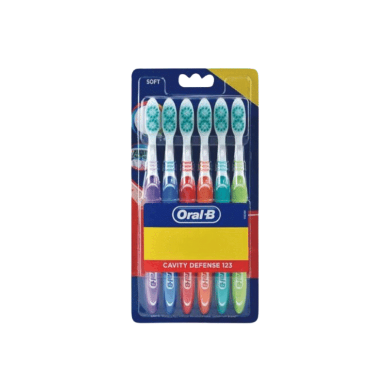 Oral B אורל בי שישיית מברשות שיניים קלאסיק סופט